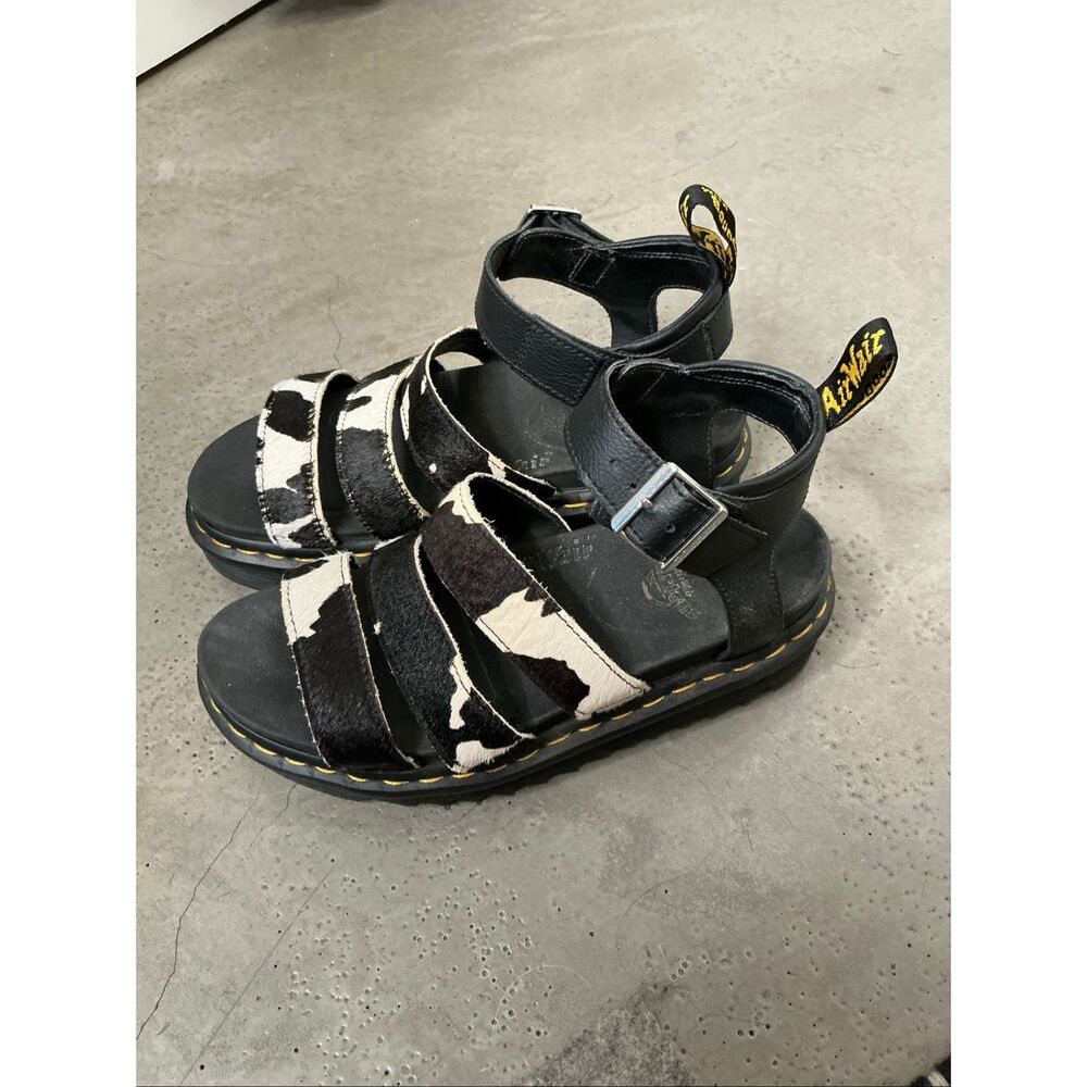 Dr. Martens Blair Platform Sandals | Black in 7 - Picture 2 of 9